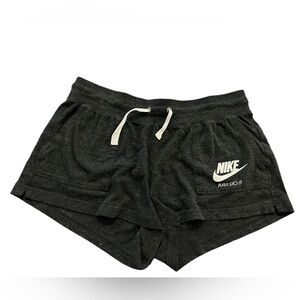 Dark gray Nike cotton sweat shorts